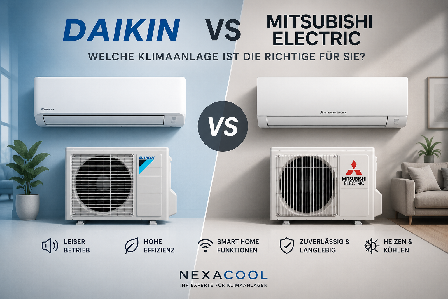 Daikin vs Mitsubishi Electric Klimaanlagen