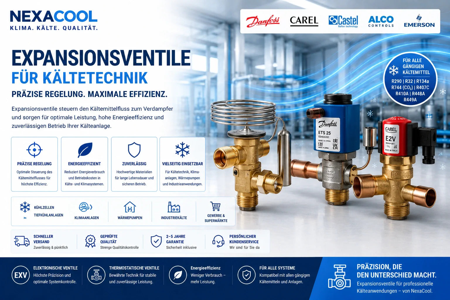 Expansionsventile für Kältetechnik