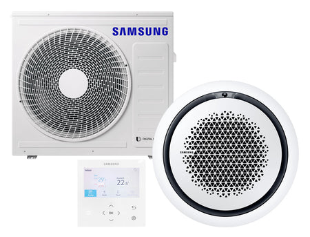 SAMSUNG BAC Deckenkassette Set Kühlen 7.1 kW | Heizen 8.0 kW AC071RN4PK KB rund
