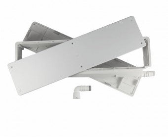 Installationsbox mit Kondensatwanne, Abfluss seitlich/unten 530x103x63 mm