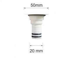 Behälteranschluss 1/2"" Außengewinde, 20 mm Schlauchanschluss