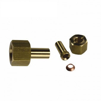 Lötadapter mit Messinganschluss 10 mm - 3/8""SAE-5/8""UNF