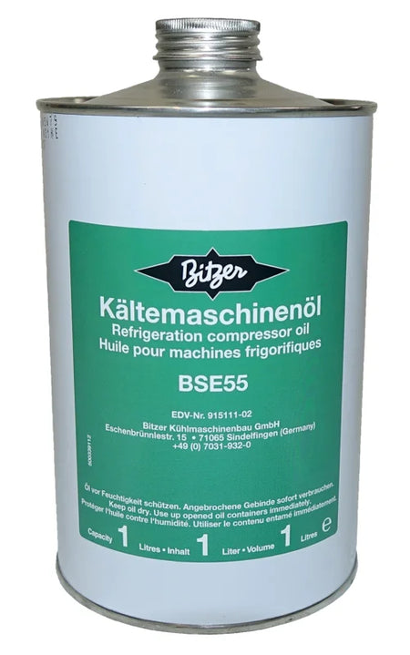 Bitzer Kältemaschinenöl BSE 55 Dose 1L 915 111 02