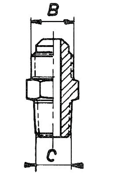 Einschraubstutzen konisch EK 7/16"UNFx1/8"NPT