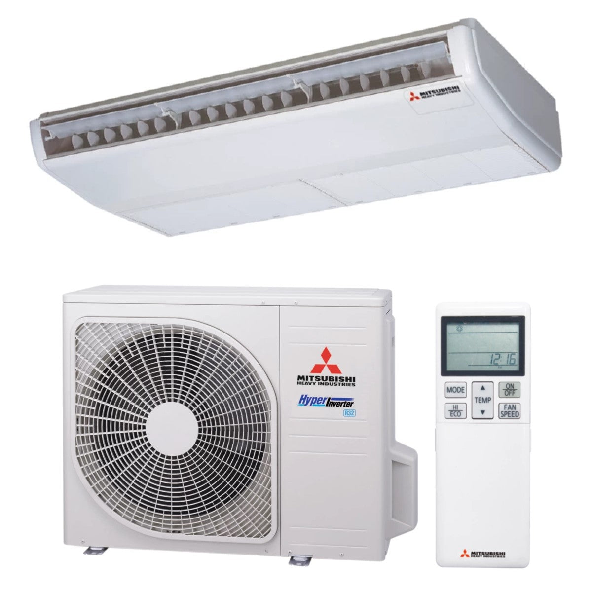 Mitsubishi Heavy FDE50VH + SRC50ZSX-W3 – Deckenunterbaugerät-Set 5,0 kW R32 – Split-Klimaanlage