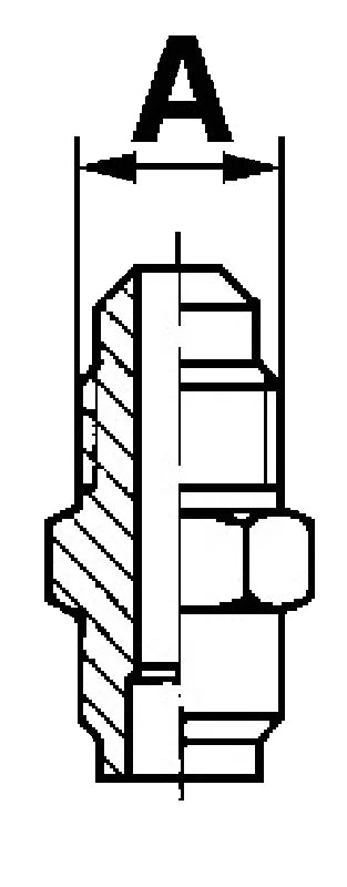 Hartlötstutzen HS R1/4"UNF