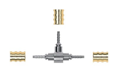 Gomax Press-Anschluss KPB0C1 Quadra DN2 T-Stück (Pack=10Stck)
