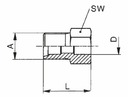 Lötstutzen f. O-Ring Ausführung LSV 3/4"UNFx12mm