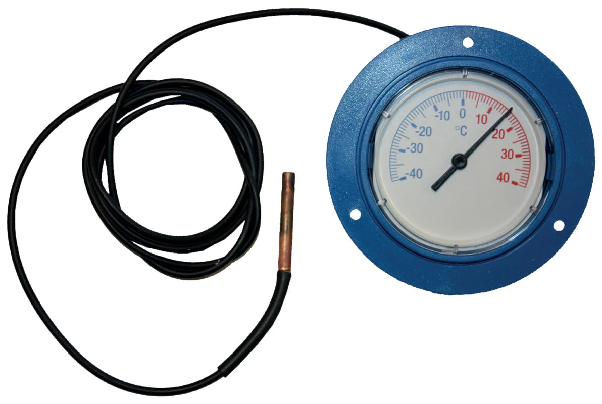 Leitenberger Fernthermometer 1080K3 -40/+40C blau 80mm Durchm.