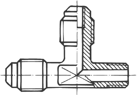 Schraderventil T-Stück schraub VT 3-4A 7/16"UNFx1/8"NPT