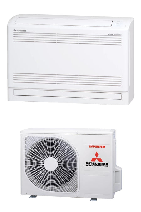 Mitsubishi Heavy SRF35ZS-W + SRC35ZS-W2 – Truhengerät-Set 3,5 kW R32 – Split-Klimaanlage