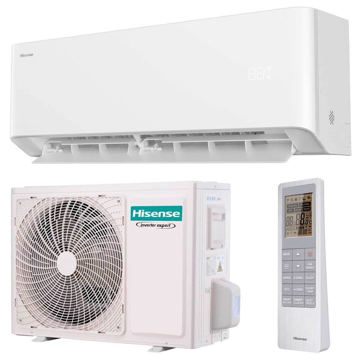 Hisense UNI HB weiß Wandgerät-Set HB70KW0AG + AS70KW0EW - 7,0 kW