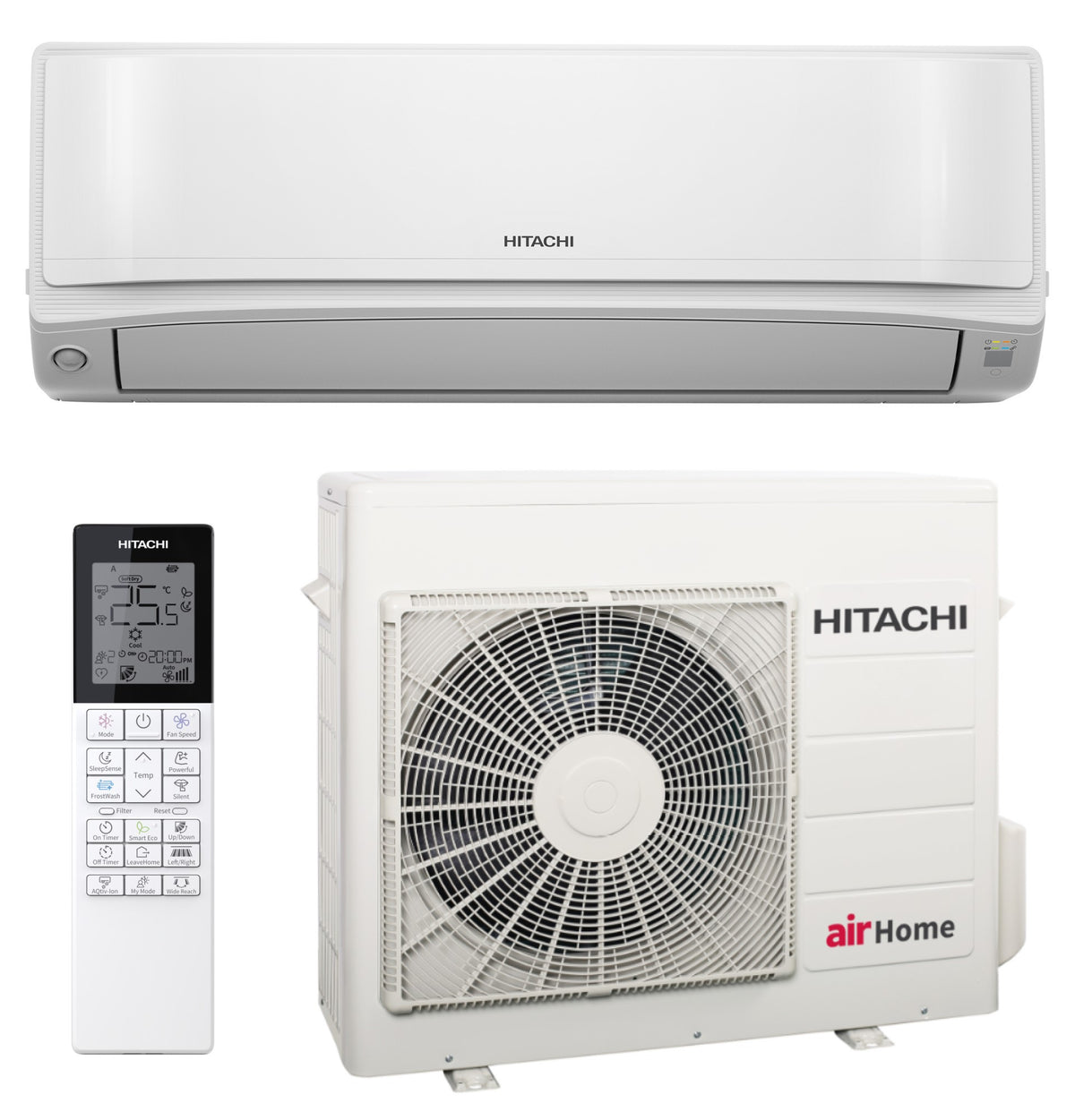 Hitachi RAK-VJ70RHAE + RAC-VJ70WHAE – Wandgerät-Set 7,0 kW R32 – Split-Klimaanlage