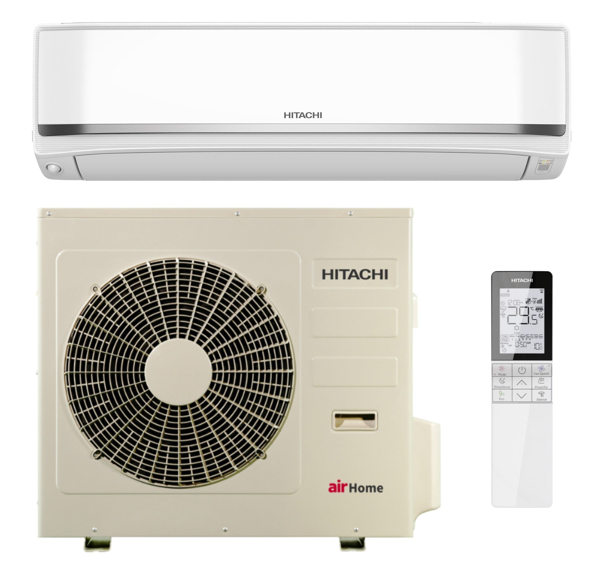 Hitachi RAK-XJ50RHAE + RAC-XJ50WHAE – Wandgerät-Set 5,0 kW R32 – Split-Klimaanlage