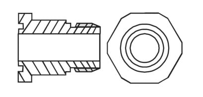 Alco Adapter für OM3/OM4/OW4 OM0-CCA 3/4" Einschraub