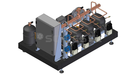 Rivacold Verbundsatz mit Schaltkasten C3NMC21Y0R12-04 m.Verflüssiger+OA+DT