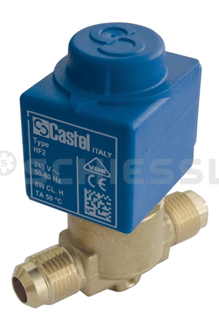Castel Magnetventil m.Spule HF2 230V 1020/3A6 5/8"UNF (o.Stecker)