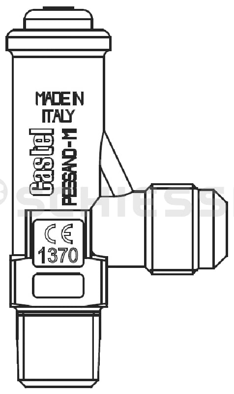 Castel Sicherheitsventil 3060/45C450 45 bar