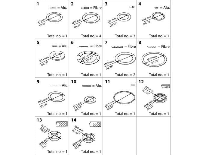 Danfoss Reparatur Kit f. PM, PML/X, MRV, Gr.32 MEV 027F3152