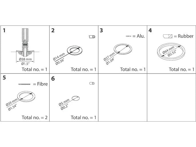 Danfoss Reparatur Kit f. EVRA/EVRS 15 032F2331