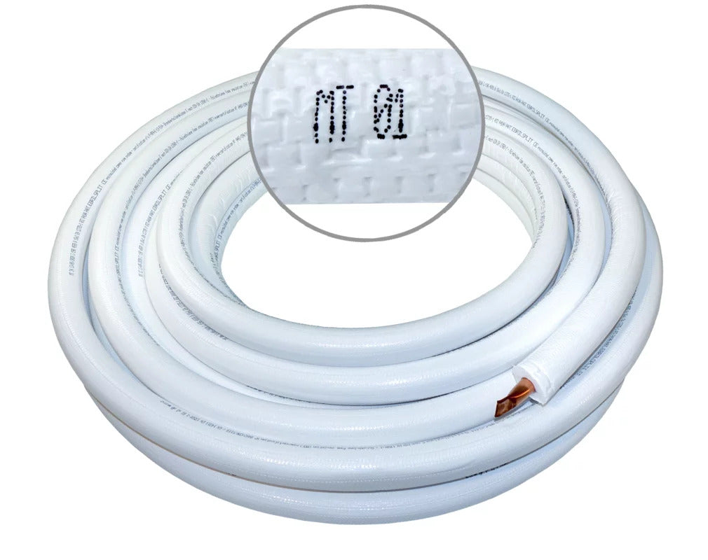 Novaer vorisoliertes Kupferrohr Einzel 1/4"x0,8mm (25m Bund)