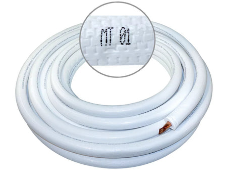 Novaer vorisoliertes Kupferrohr Einzel 1/4"x0,8mm (25m Bund)
