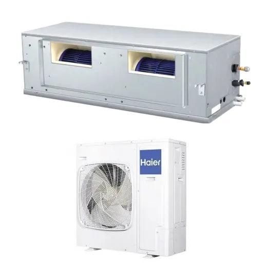 HAIER KANALEINBAUGERÄT mit HOHER PRESSUNG Set - ADH140H1ERG + 1U140S2SN1FB - 13,4 kW