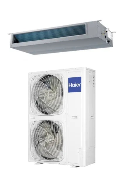 HAIER KANALEINBAUGERÄT MITTLERER PRESSUNG Set AD140S2SM8FA(H) + 1U140S2SN1FB - 13,4 kW