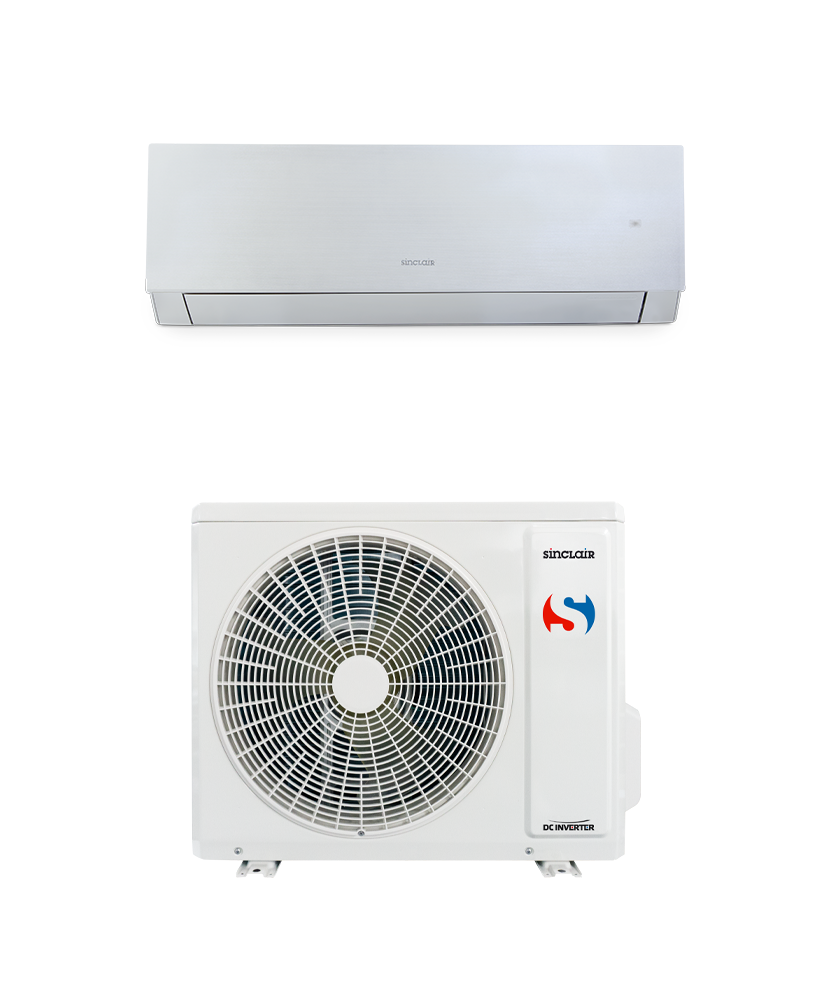 Sinclair SIH-09BIMS + SOH-09BIM – Wandgerät-Set silber 2,7 kW R32 – Split-Klimaanlage