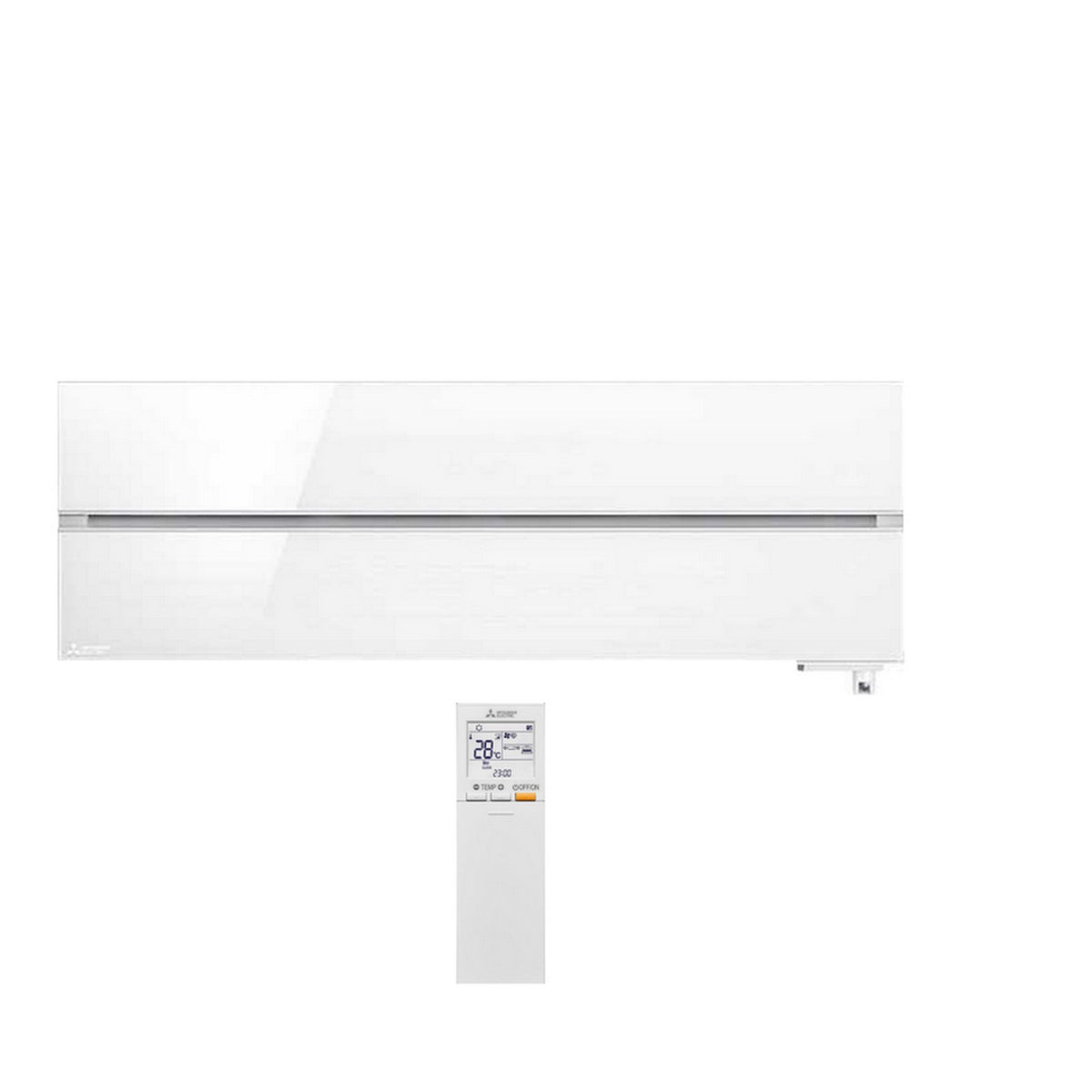 Mitsubishi Electric MSZ-LN35VG2W Wandgerät 3.5 kW – Diamond Design Natural White mit R-32 & Plasma-Filter