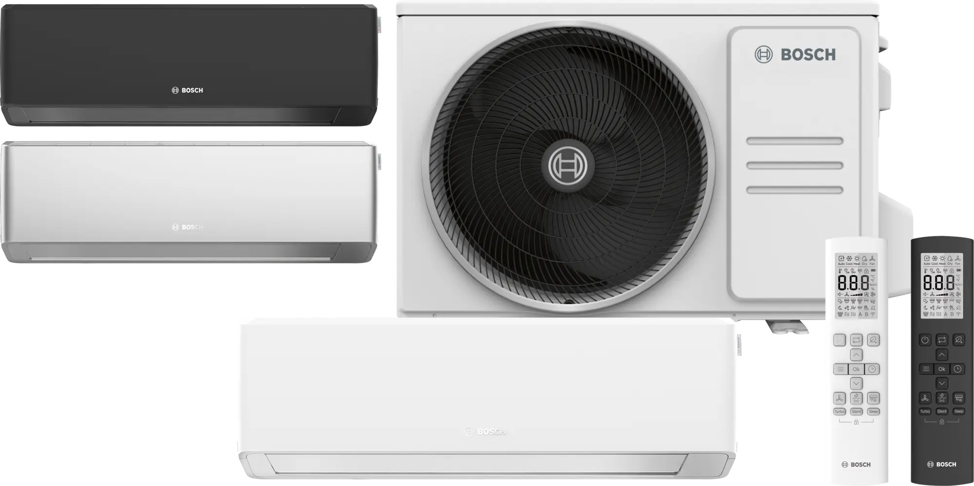 Bosch CL7000iU W 26E + CL7000i 26 E Single-Split Wandgerät-Set Weiß 2.6 kW