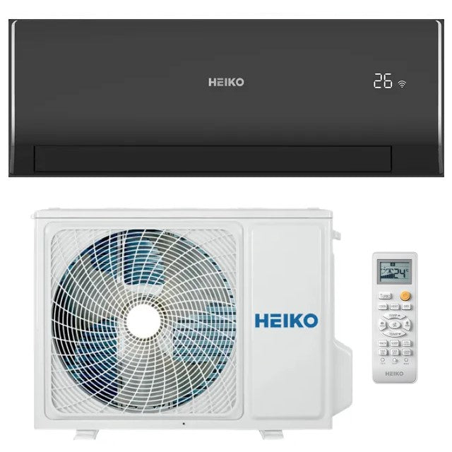 Heiko Rosa Black 4,8 kW Split Klimaanlage Set WLAN R32 A++ für 50m²
