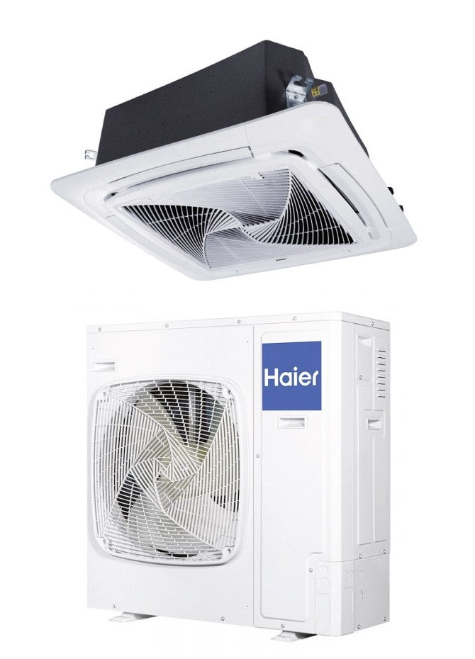 Haier AB105S2SR1FA(H) + 1U105S2SS2FA – Kassettengerät-Set 10,5 kW R32 – Split-Klimaanlage