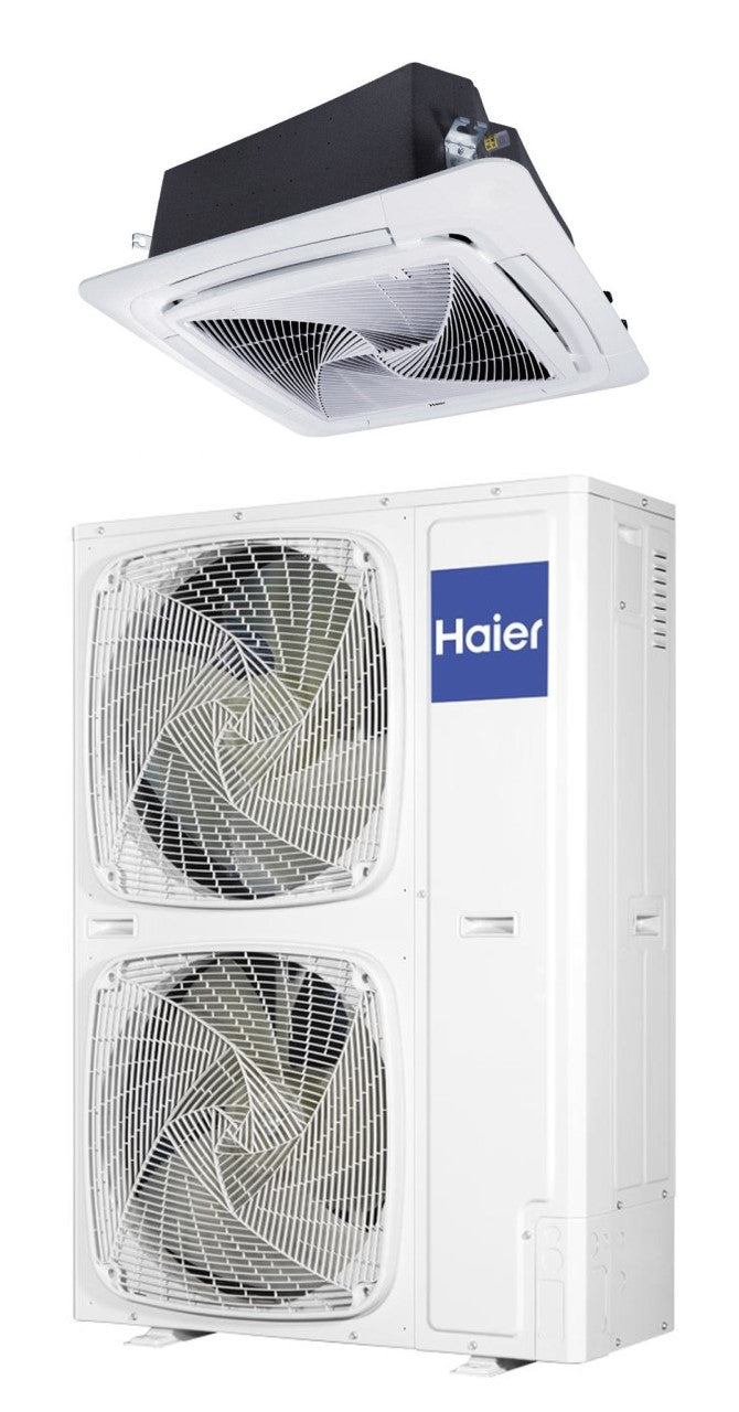 HAIER Round-Flow Deckenkassette Set ABH140K1ERG(H) + 1U140S2SN1FA - 13,4 kW