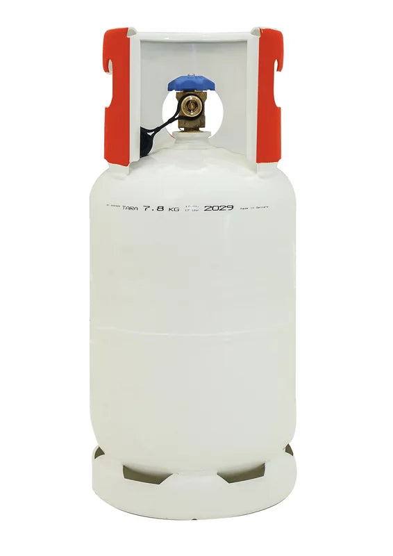 Stahlflasche Kaufflasche Kragen Rot 12,5L 48bar f. brennbare KM A2/A2L/A3