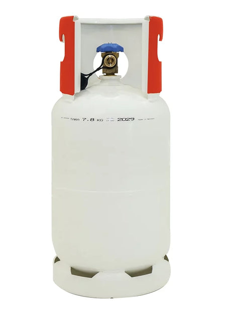 Stahlflasche Kaufflasche Kragen Rot 12,5L 48bar f. brennbare KM A2/A2L/A3
