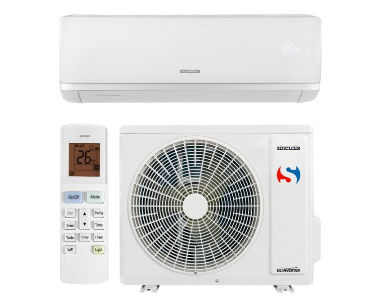 Sinclair SIH-12BIR + SOH-12BIR – Wandgerät-Set 3,2 kW R32 – Split-Klimaanlage