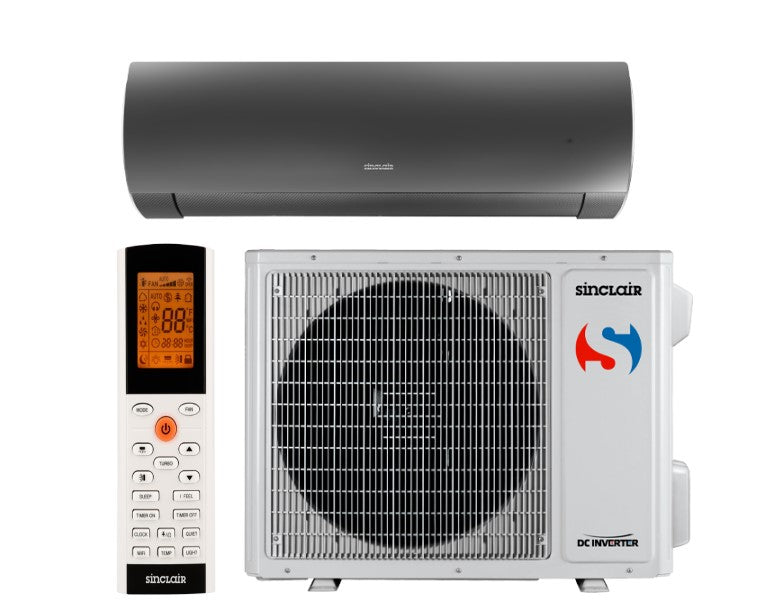 Sinclair SIH-18BITB + SOH-18BIT – Wandgerät-Set graphit 5,2 kW R32 – Split-Klimaanlage