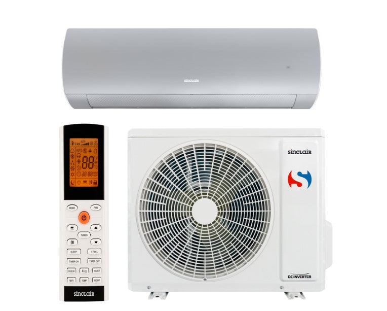 Sinclair SIH-09BITS + SOH-09BIT – Wandgerät-Set silber 2,7 kW R32 – Split-Klimaanlage