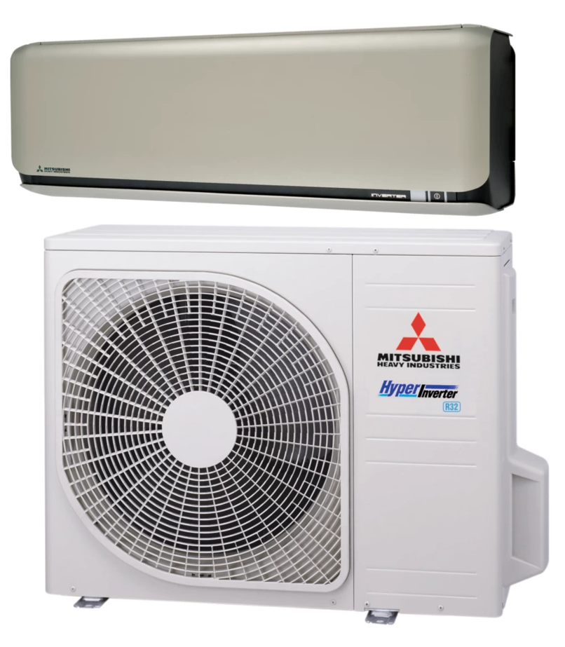 Mitsubishi Heavy SRK25ZSX-WFT + SRC25ZSX-W – Wandgerät-Set Titan 2,5 kW R32 – Split-Klimaanlage