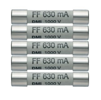Testo Ersatzsicherungen 5erSet 630mA/1000V 0590 0006